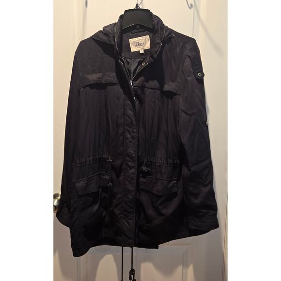 G.H. Bass lightweight long jacket Navy Blue sz XL - Picture 1 of 8